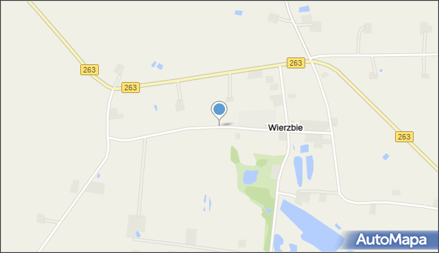 Wierzbie gmina Sompolno, Wierzbie, mapa Wierzbie gmina Sompolno