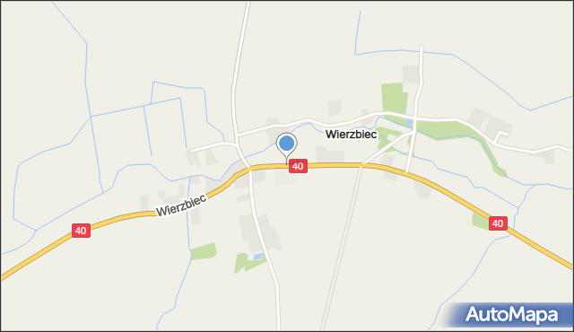 Wierzbiec, Wierzbiec, mapa Wierzbiec