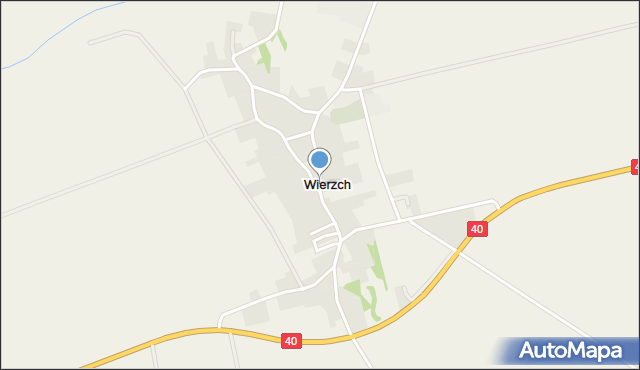 Wierzch, Wierzch, mapa Wierzch