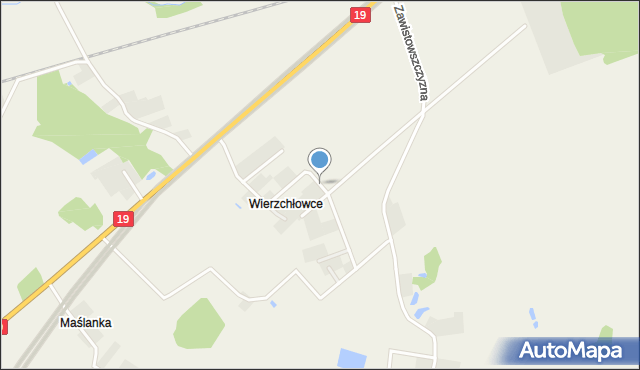 Wierzchłowce, Wierzchłowce, mapa Wierzchłowce