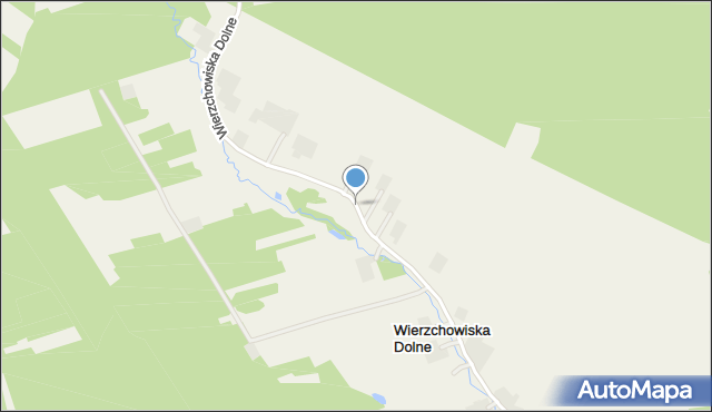 Wierzchowiska Dolne, Wierzchowiska Dolne, mapa Wierzchowiska Dolne