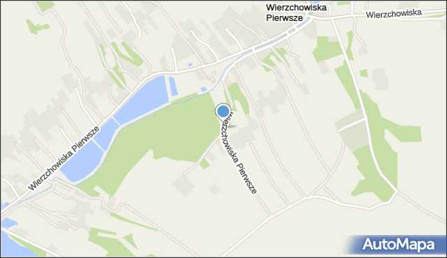 Wierzchowiska Pierwsze gmina Modliborzyce, Wierzchowiska Pierwsze, mapa Wierzchowiska Pierwsze gmina Modliborzyce