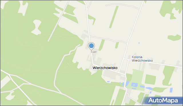 Wierzchowisko gmina Żarnów, Wierzchowisko, mapa Wierzchowisko gmina Żarnów