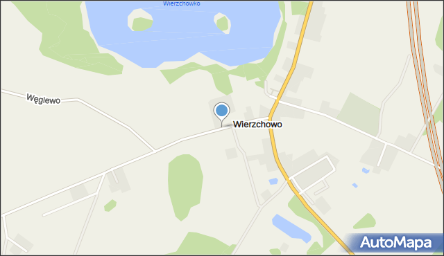 Wierzchowo gmina Szczecinek, Wierzchowo, mapa Wierzchowo gmina Szczecinek