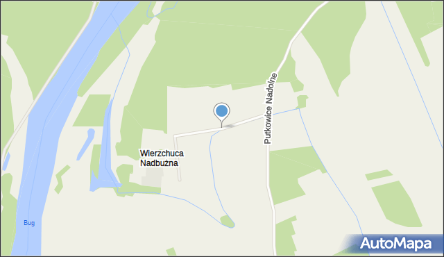 Wierzchuca Nadbużna, Wierzchuca Nadbużna, mapa Wierzchuca Nadbużna