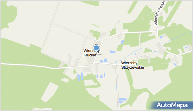 Wierzchy Kluckie, Wierzchy Kluckie, mapa Wierzchy Kluckie