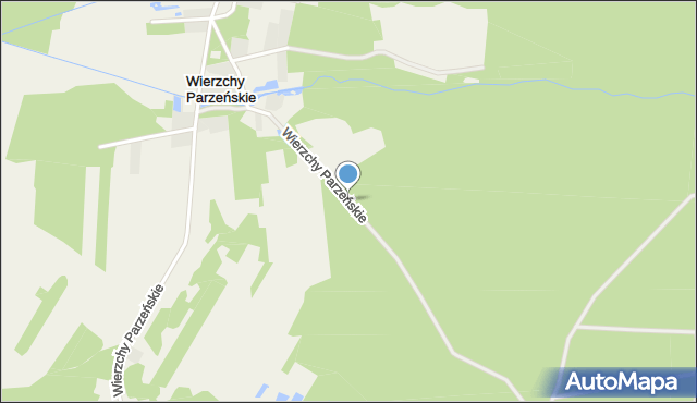 Wierzchy Parzeńskie, Wierzchy Parzeńskie, mapa Wierzchy Parzeńskie