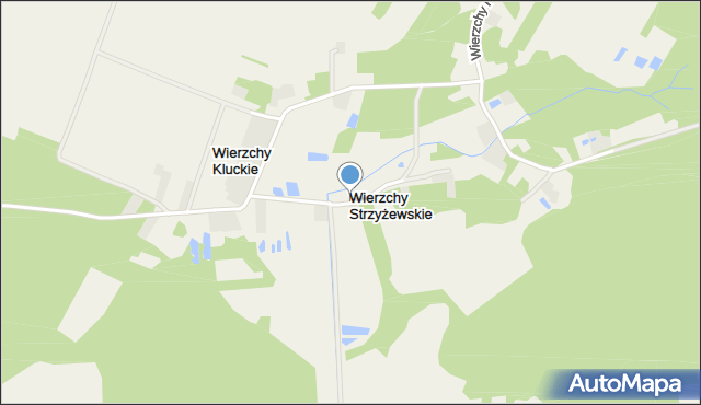 Wierzchy Strzyżewskie, Wierzchy Strzyżewskie, mapa Wierzchy Strzyżewskie