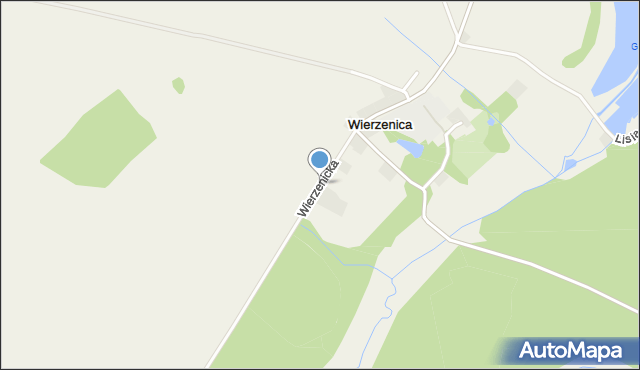 Wierzenica, Wierzenicka, mapa Wierzenica