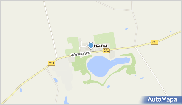 Wieszczyce gmina Kęsowo, Wieszczyce, mapa Wieszczyce gmina Kęsowo
