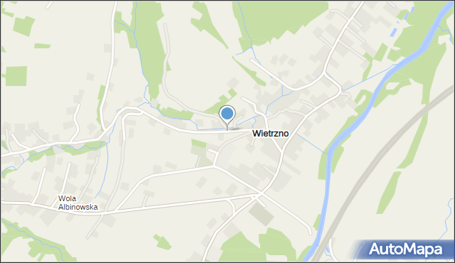 Wietrzno gmina Dukla, Wietrzno, mapa Wietrzno gmina Dukla