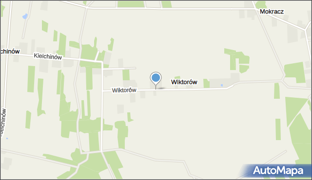 Wiktorów gmina Bełchatów, Wiktorów, mapa Wiktorów gmina Bełchatów