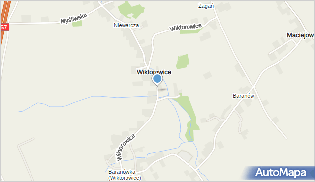 Wiktorowice, Wiktorowice, mapa Wiktorowice