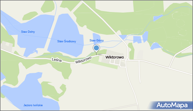 Wiktorowo gmina Kostrzyn, Wiktorowo, mapa Wiktorowo gmina Kostrzyn