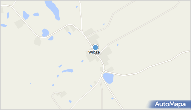 Wilcze gmina Koronowo, Wilcze, mapa Wilcze gmina Koronowo