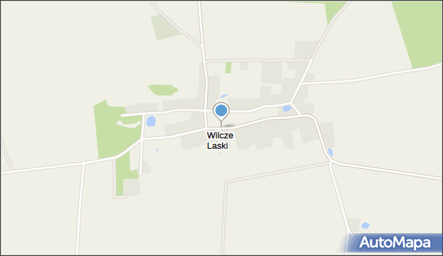 Wilcze Laski, Wilcze Laski, mapa Wilcze Laski