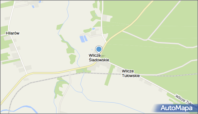 Wilcze Śladowskie, Wilcze Śladowskie, mapa Wilcze Śladowskie