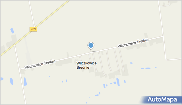 Wilczkowice Średnie, Wilczkowice Średnie, mapa Wilczkowice Średnie