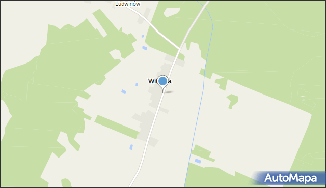 Wilczna gmina Skaryszew, Wilczna, mapa Wilczna gmina Skaryszew