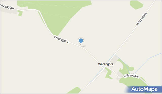 Wilczogóra gmina Bobolice, Wilczogóra, mapa Wilczogóra gmina Bobolice