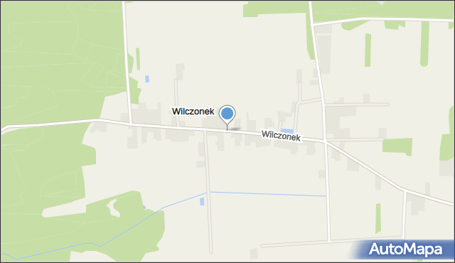 Wilczonek, Wilczonek, mapa Wilczonek