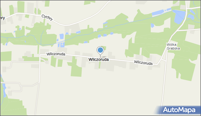 Wilczoruda, Wilczoruda, mapa Wilczoruda