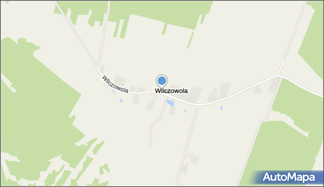 Wilczowola gmina Magnuszew, Wilczowola, mapa Wilczowola gmina Magnuszew