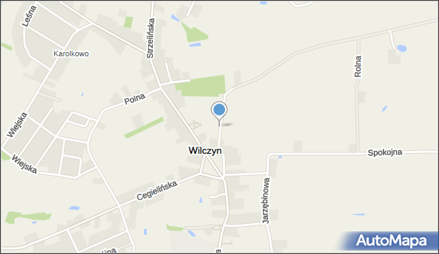 Wilczyn powiat koniński, Wilczyn, mapa Wilczyn powiat koniński
