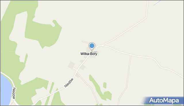 Wilka, Wilka-Bory, mapa Wilka