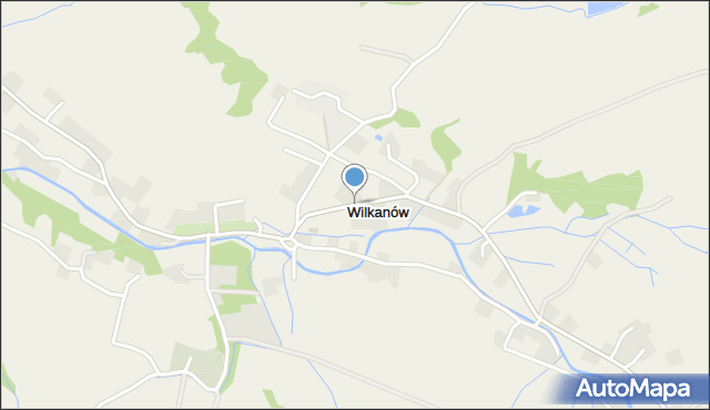 Wilkanów, Wilkanów, mapa Wilkanów