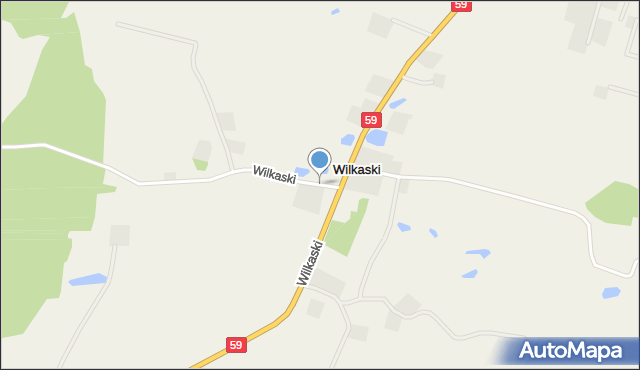 Wilkaski, Wilkaski, mapa Wilkaski