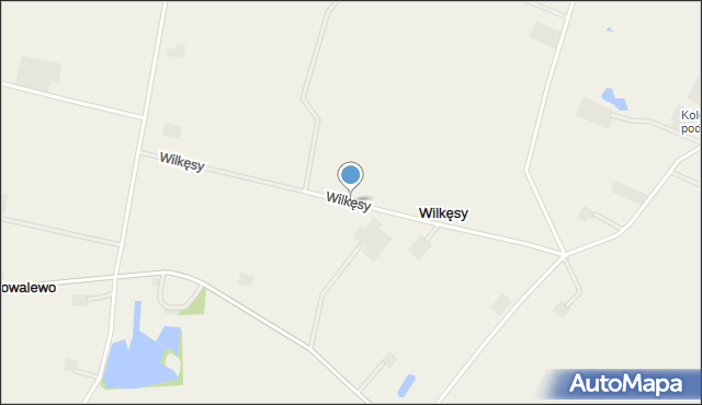 Wilkęsy, Wilkęsy, mapa Wilkęsy