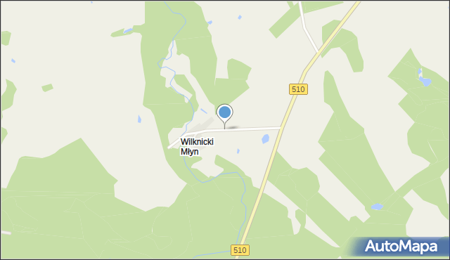 Wilknicki Młyn, Wilknicki Młyn, mapa Wilknicki Młyn