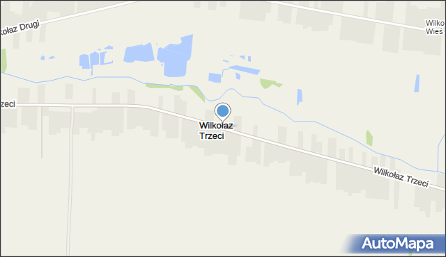 Wilkołaz Trzeci, Wilkołaz Trzeci, mapa Wilkołaz Trzeci