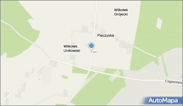 Wilkołek Grójecki, Wilkołek Grójecki, mapa Wilkołek Grójecki