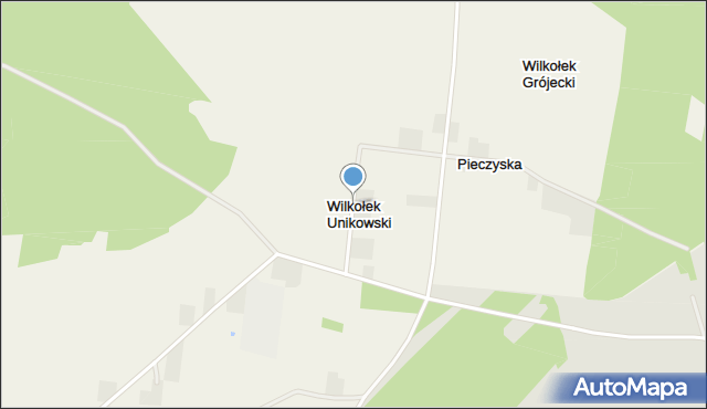 Wilkołek Unikowski, Wilkołek Unikowski, mapa Wilkołek Unikowski