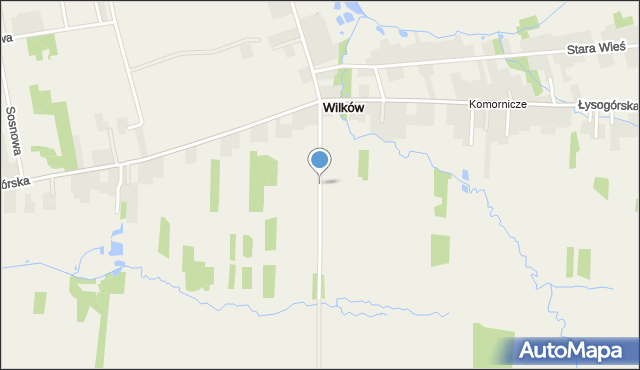 Wilków gmina Bodzentyn, Wilków, mapa Wilków gmina Bodzentyn