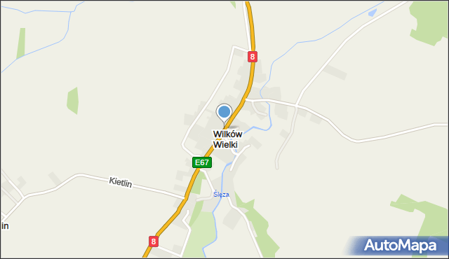 Wilków Wielki, Wilków Wielki, mapa Wilków Wielki