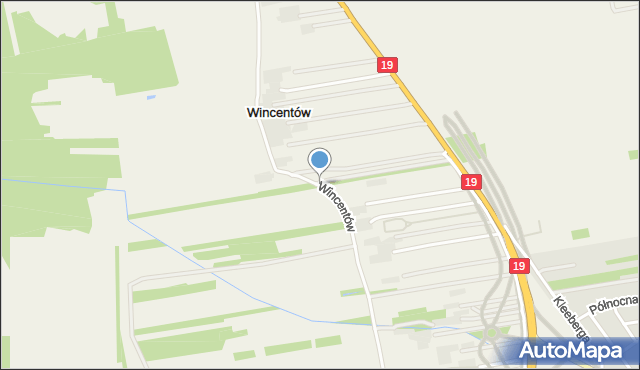 Wincentów gmina Lubartów, Wincentów, mapa Wincentów gmina Lubartów