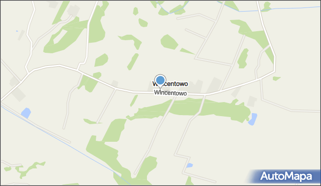 Wincentowo gmina Rząśnik, Wincentowo, mapa Wincentowo gmina Rząśnik