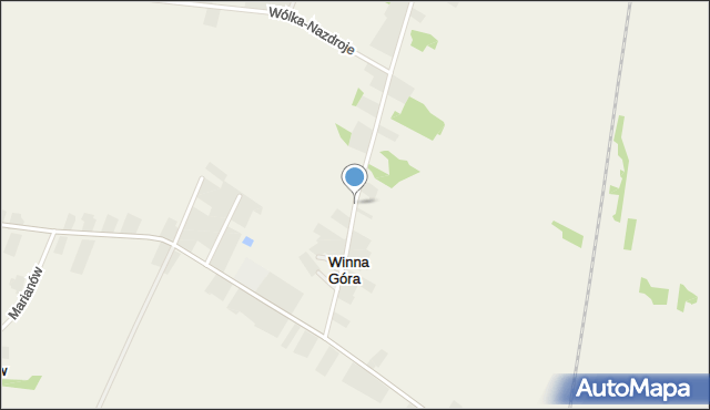 Winna Góra gmina Słupia, Winna Góra, mapa Winna Góra gmina Słupia