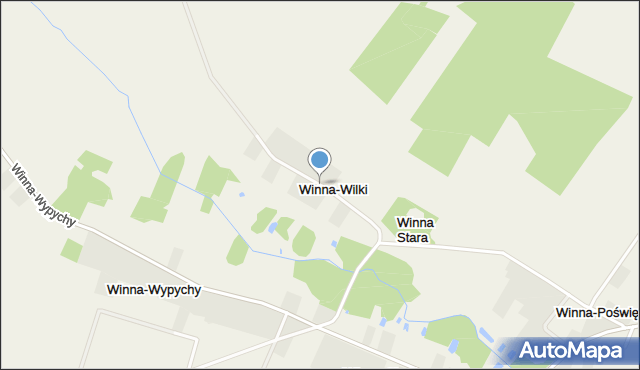 Winna-Wilki, Winna-Wilki, mapa Winna-Wilki