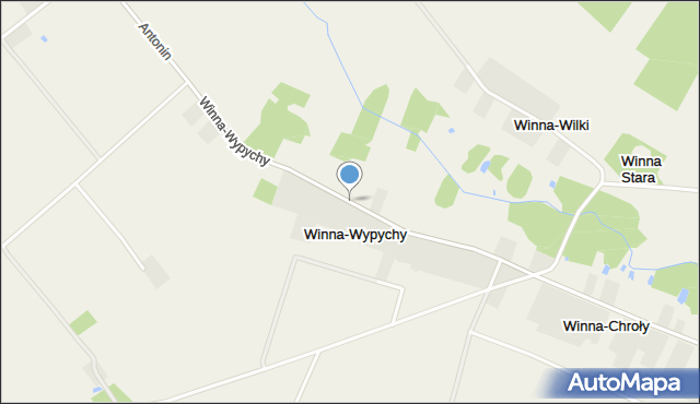 Winna-Wypychy, Winna-Wypychy, mapa Winna-Wypychy