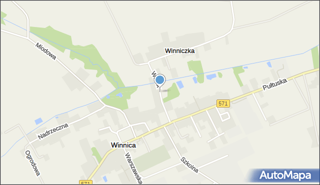 Winnica powiat pułtuski, Widok, mapa Winnica powiat pułtuski