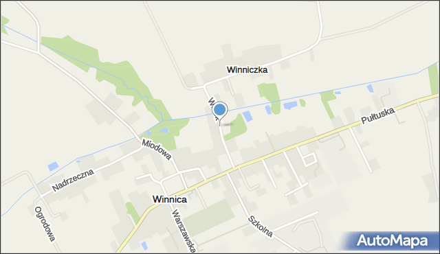 Winnica powiat pułtuski, Widok, mapa Winnica powiat pułtuski