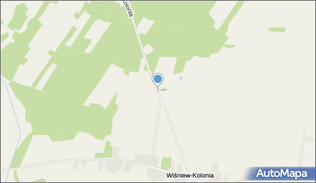 Wiśniew-Kolonia, Wiśniew-Kolonia, mapa Wiśniew-Kolonia