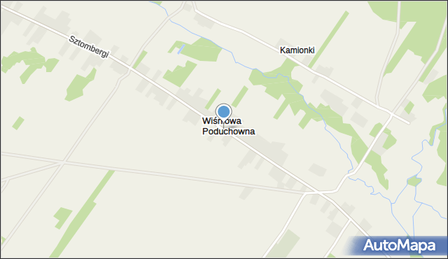 Wiśniowa Poduchowna, Wiśniowa Poduchowna, mapa Wiśniowa Poduchowna