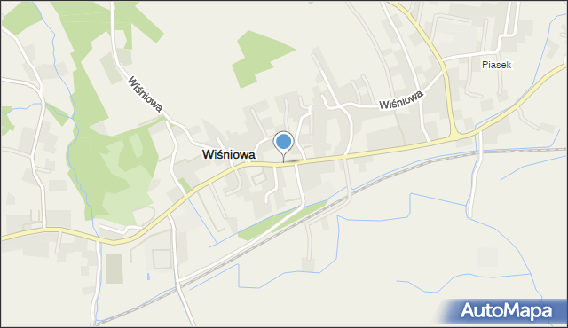 Wiśniowa powiat strzyżowski, Wiśniowa, mapa Wiśniowa powiat strzyżowski