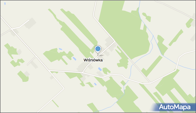 Wiśniówka gmina Stoczek Łukowski, Wiśniówka, mapa Wiśniówka gmina Stoczek Łukowski