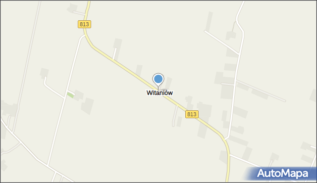 Witaniów, Witaniów, mapa Witaniów